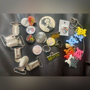 Punk pin lot vice squad  misfits the faint blondie